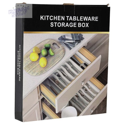 Organizer do szuflady wkład kuchenny na sztućce rozsuwany regulowany Organizer do szuflady wkład kuchenny na sztućce rozsuwany regulowany