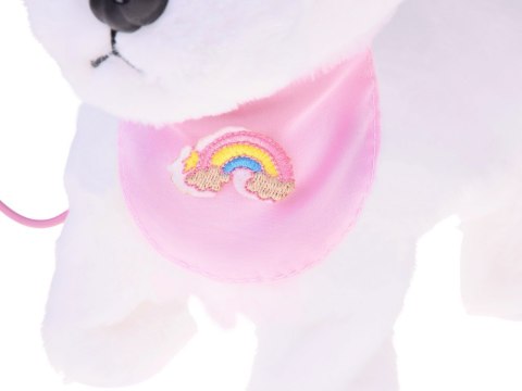 Piesek interaktywny chodzi na smyczy szczeka rusza ogonkiem ZA5591