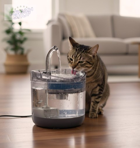 Poidełko fontanna dla psa kota zwierząt automatyczne poidło USB 1,8l filtr czyszczący
