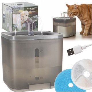 Poidełko fontanna dla psa kota zwierząt automatyczne poidło USB 2l filtr czyszczący