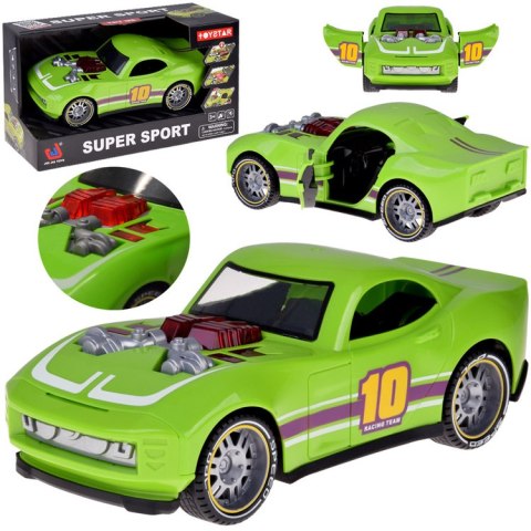 Sportowe autko rajdowe wyścigówka efekty świetlne dźwiękowe napęd ZA5846