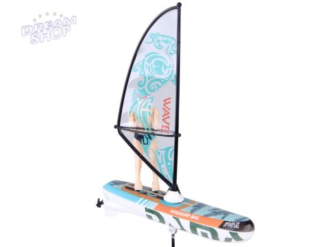 Zdalnie sterowany świecący WINDSURFER pływający na pilota RC0740