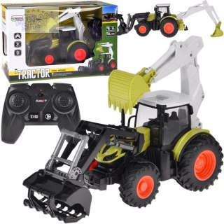 Zdalnie sterowany traktor Koparko-ładowarka spychacz na pilota RC0718