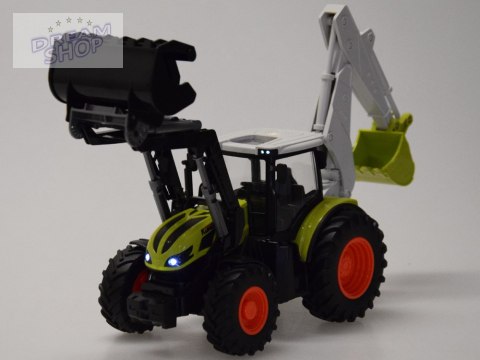 Zdalnie sterowany traktor Koparko-ładowarka spychacz na pilota RC0718
