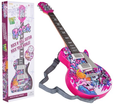 Zestaw Gitara + Mikrofon Różowy Zestaw Gitara + Mikrofon Różowy
