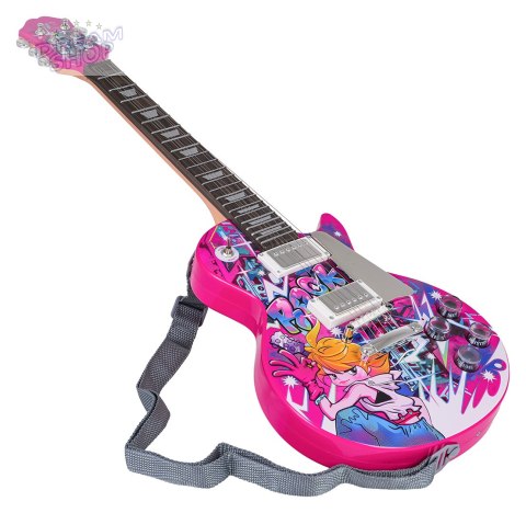 Zestaw Gitara + Mikrofon Różowy Zestaw Gitara + Mikrofon Różowy