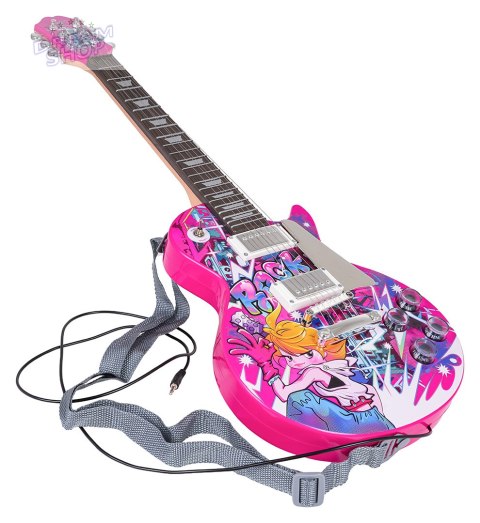Zestaw Gitara + Wzmacniacz Różowy Zestaw Gitara + Wzmacniacz Różowy