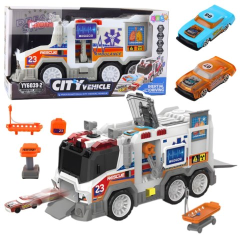 Ambulans Karetka Miejska Pojazd Medyczny Napęd Światła Dźwięki