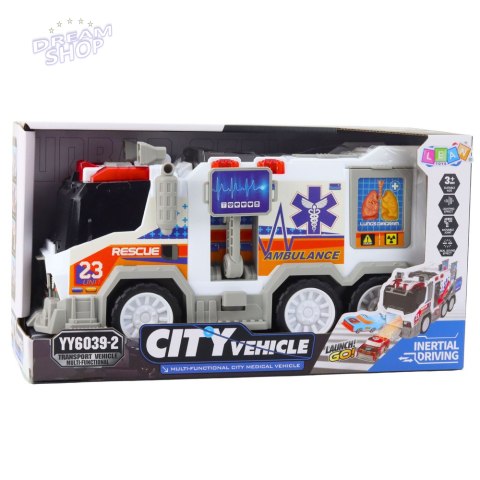 Ambulans Karetka Miejska Pojazd Medyczny Napęd Światła Dźwięki