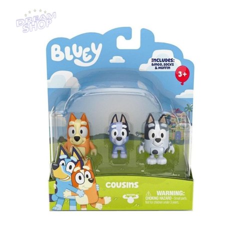 Bluey Figurki Kuzyni Bluey Figurki Kuzyni
