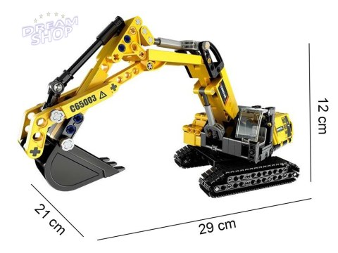 CaDA Klocki techniczne konstrukcyjne KOPARKA ruchome element 467el ZA4630