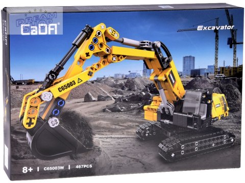 CaDA Klocki techniczne konstrukcyjne KOPARKA ruchome element 467el ZA4630