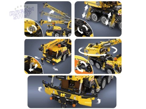 CaDA klocki techniczne konstrukcyjne 658ele DŻWIG ruchome elementy ZA5690