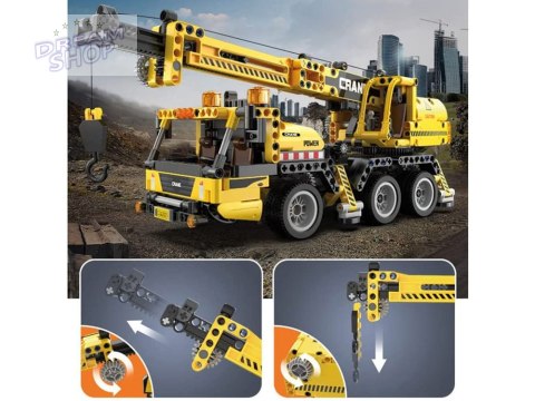 CaDA klocki techniczne konstrukcyjne 658ele DŻWIG ruchome elementy ZA5690