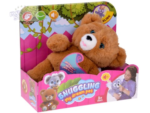 Interaktywny miś śmieje się płacze zamyka oczy zaopiekuj się misiem ZA5773