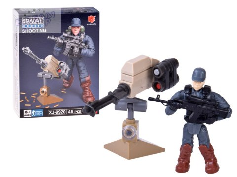 Klocki policjant SWAT ruchoma figurka żołnierzyk model do złożenia ZA5724