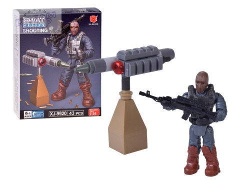 Klocki policjant SWAT ruchoma figurka żołnierzyk model do złożenia ZA5724