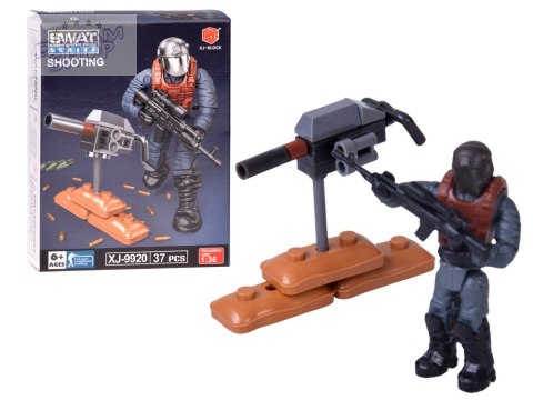 Klocki policjant SWAT ruchoma figurka żołnierzyk model do złożenia ZA5724