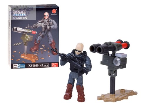 Klocki policjant SWAT ruchoma figurka żołnierzyk model do złożenia ZA5724