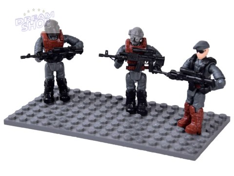 Klocki policjant SWAT ruchoma figurka żołnierzyk model do złożenia ZA5724