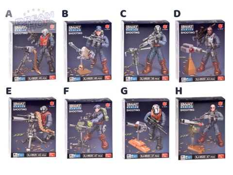 Klocki policjant SWAT ruchoma figurka żołnierzyk model do złożenia ZA5724