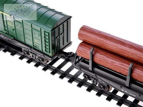 Kolejka elektryczna pociąg 185x99cm dymi paruje efekt dźwiękowy RC0622