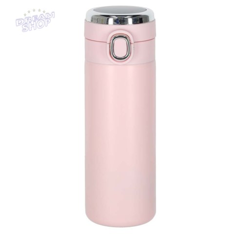 Kubek termiczny z ustnikiem termos LED 420ml róż