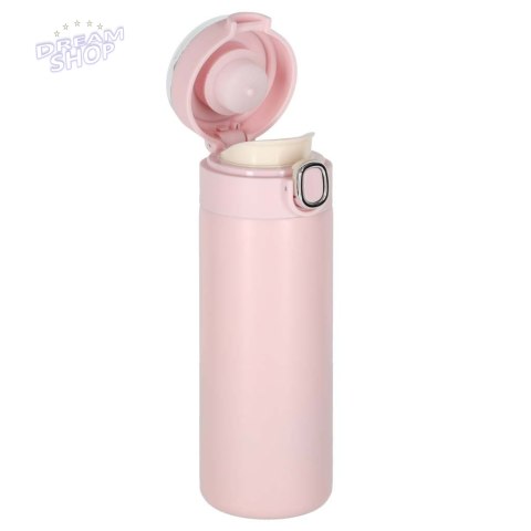 Kubek termiczny z ustnikiem termos LED 420ml róż