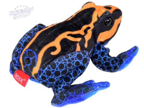 Maskotka pluszowa Żaba pomarańczowo-czarna 13cm kolorowa żabka 14120