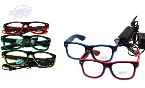 Okulary ze świecącymi oprawkami LED MIX Okulary ze świecącymi oprawkami LED MIX