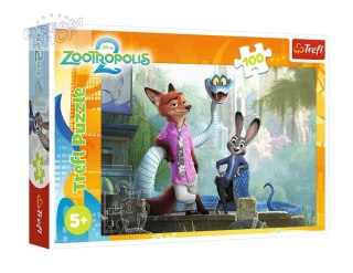 Puzzle - 100 - Tajemnice Zootopii / Disney Zootopia 2FSC Mix 70% 16523