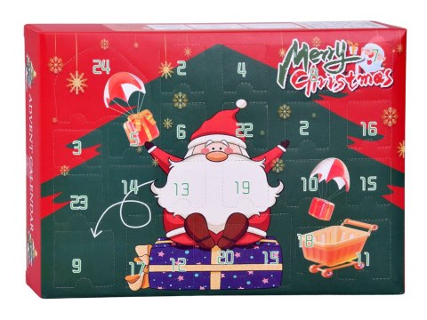 Świąteczny KALENDARZ ADWENTOWY - pluszowe zwierzatka zawieszki ZA5857