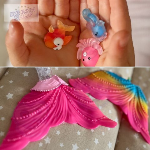 WOOPIE Lalka Syrenka Gina Magiczna Tęczowa z Akcesoriami