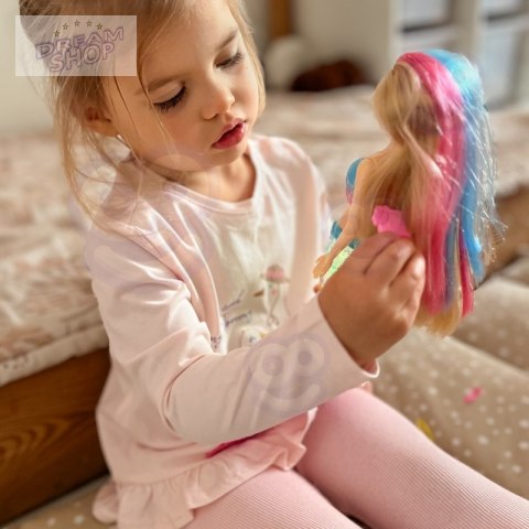 WOOPIE Lalka Syrenka Gina Magiczna Tęczowa z Akcesoriami