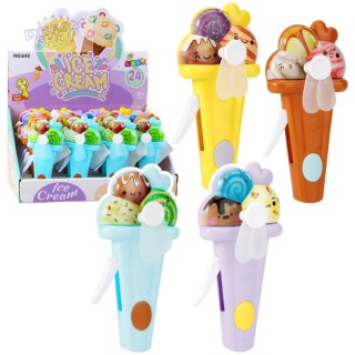 Wiatraczek Wentylator Dla Dzieci Mechaniczny Napęd Lody Mix Kolor