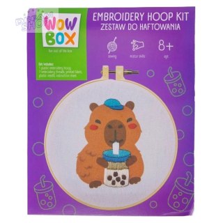 Wow Box Zestaw do haftowania Kapibara Bubble Tea