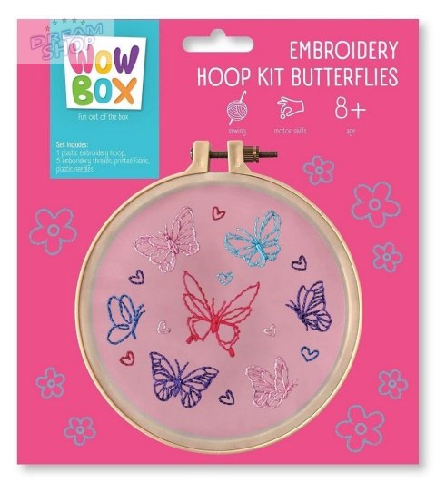 Wow Box. Zestaw do haftowania Motylki Wow Box. Zestaw do haftowania Motylki