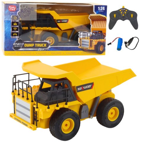 Wywrotka Budowlana Zdalnie Sterowana RC Światła LED 1:24