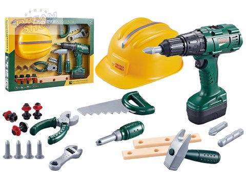 Zestaw Małego Majsterkowicza, Narzędzia, Wkrętarka + Akcesoria Przecena 1