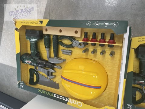Zestaw Małego Majsterkowicza, Narzędzia, Wkrętarka + Akcesoria Przecena 1