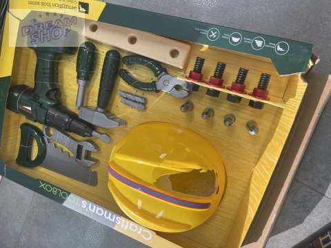 Zestaw Małego Majsterkowicza, Narzędzia, Wkrętarka + Akcesoria Przecena 1