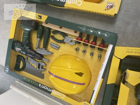 Zestaw Małego Majsterkowicza, Narzędzia, Wkrętarka + Akcesoria Przecena 1