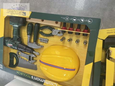 Zestaw Małego Majsterkowicza, Narzędzia, Wkrętarka + Akcesoria Przecena 1