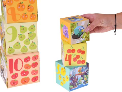 Edukacyjne puzzle sześcienne dla dzieci - kreatywna układanka 10szt. ZA5868