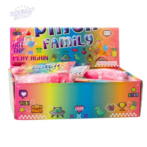 Gniotek Sensoryczny Miękki Kotek Z Perłami Pomponiki Różowy 8cm