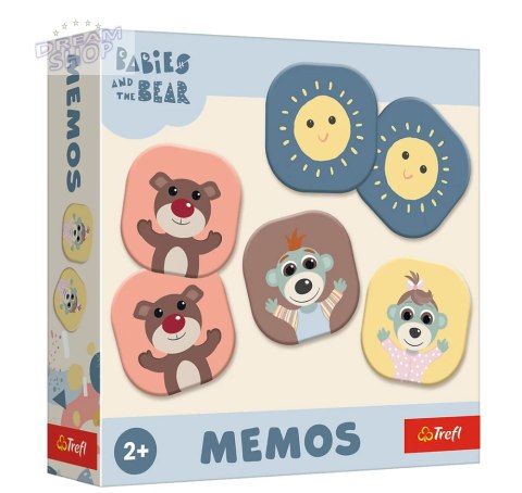 Gra dla dzieci Memos Bobaski i Miś Trefl 02891
