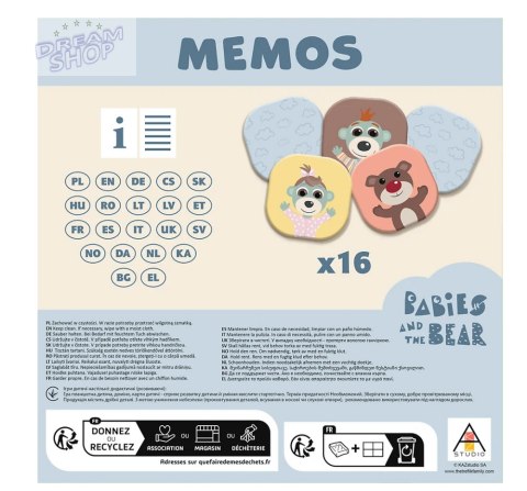 Gra dla dzieci Memos Bobaski i Miś Trefl 02891