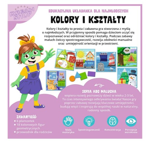 Gra edukacyjna Kolory i Kształty ABC Malucha Rodzina Treflików Trefl 02904
