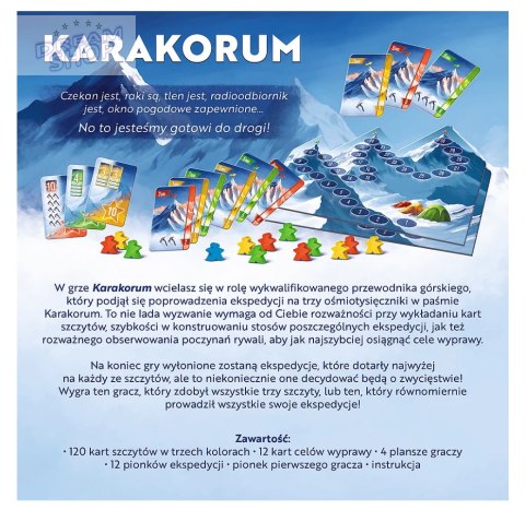 Gra planszowa Karakorum Reiner Knizia King of the Mountains Trefl 02739