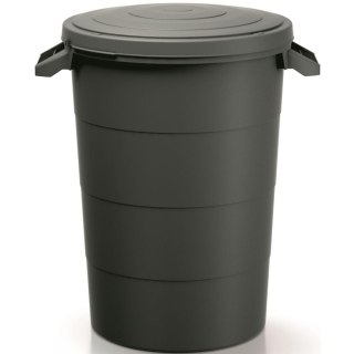 KOSZ POJEMNIK OGRODOWY SMOOTH 80L CZARNY RECYKLING KEDEN
